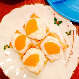 幼児食☆クリスマスケーキ風のビスケット